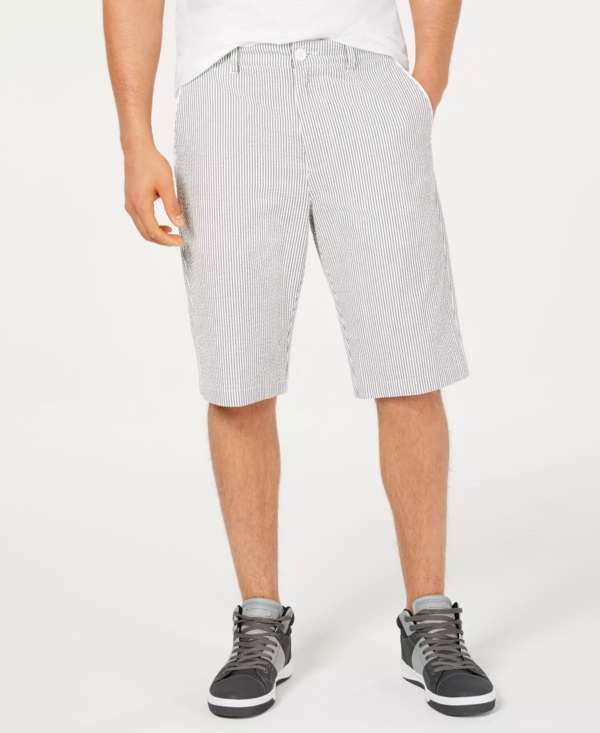 Men White Cargo Short Pant