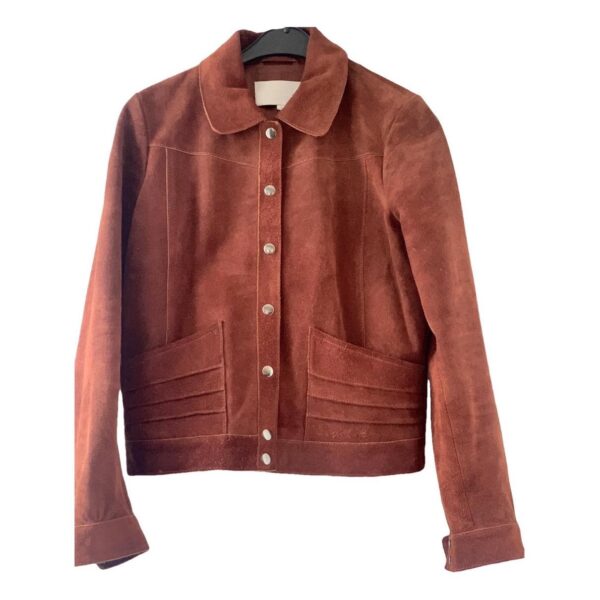 Classic Suede Button-Up Jacket
